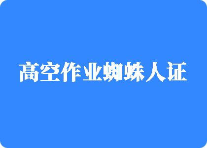 啊爽鸡巴操逼逼视频高空作业蜘蛛人证